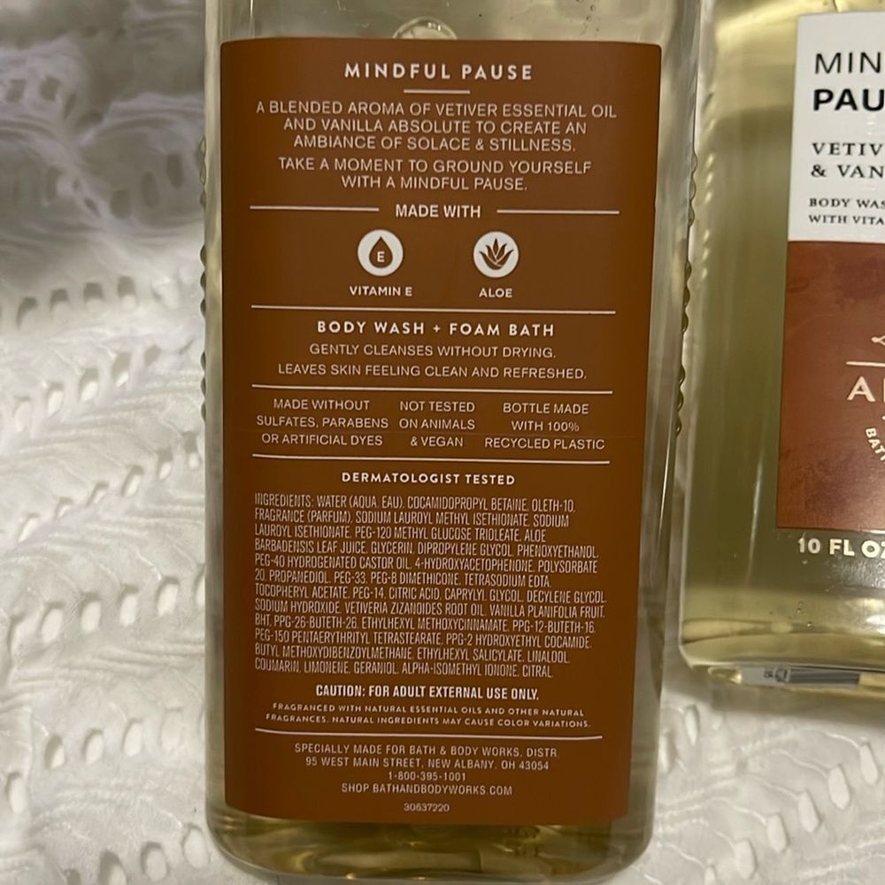 NEW - Bath & Body Works- Aroma. Mindful Pause. Vetiver & Vanilla - Picture 3 of 4